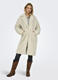 Only Krem Kadın Kaban ONLCATALINA SHAGGY COAT CS OTW
