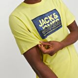 Jack & Jones 12253442 Jcologan Tee SS Crew Neck SS24 Ln Sarı