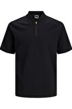 JACK&JONES JCOFUSION POLO SS12253683 SİYAH