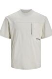 JACK&JONES JCOWOVEN POCKET TEE SS CREW NECK 12253457 TAŞ