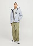 Jack & Jones Gri Erkek Mont JCOPRIME EMBROIDERY SOFTSHELL