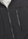 Jack & Jones Siyah Erkek Mont JCOPRIME EMBROIDERY SOFTSHELL