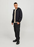 Jack & Jones Siyah Erkek Mont JCOTRACK BOMBER JACKET NOOS