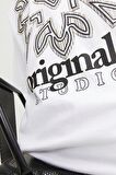 JACK&JONES JORBARI BACK TEE SS CREW NECK12252953 BEYAZ