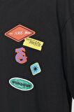 JACK&JONES JORDECAL TEE SS CREW NECK TG LN12254175 SİYAH