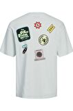 JACK&JONES JORDECAL TEE SS CREW NECK TG LN12254175 A.GRİ