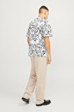 JORLAFAYETTE AOP TEE SS CREW NECK LN 