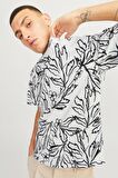 JORLAFAYETTE AOP TEE SS CREW NECK LN 