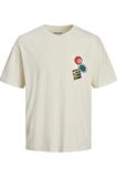 JACK&JONES JORDECAL TEE SS CREW NECK TG LN12254175 KREM