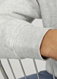 Jack & Jones Bisiklet Yaka Beyaz Melanj Erkek Sweatshırt JORVESTERBRO SWEAT CREW NECK NOOS