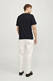 Jack & Jones Erkek Jprblajack Baskı Detaylı Bisiklet Yaka %100 Pamuk T-Shirt 12256971 Siyah