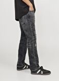 Jack & Jones Düşük Bel Slim Fit Gri Erkek Denim Pantolon JJIGLENN JJBLAIR GE 402