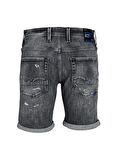 Jack & Jones Slim Fit Gri Erkek Denim Şort JJIRICK JJBLAIR SHORTS GE 402 SN