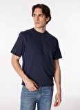 Jack & Jones Yuvarlak Yaka Lacivert Erkek T-Shirt RDDROAD CREW NECK TEE S/S NOOS