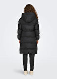 Only Siyah Kadın Kaban ONLLEA RAIN PUFFER COAT CC OTW