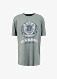 Jack & Jones Bisiklet Yaka Haki Erkek T-Shirt JPRBLUCAMERON SS TEE CREW NECK FST