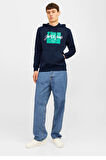 Jack & Jones Tiley Kapüşonlu Erkek Sweat 12256807