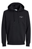 JJFERRIS SWEAT HOOD SİYAH 12256838