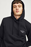 JJFERRIS SWEAT HOOD SİYAH 12256838