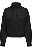 ONLAMBER FAUX LEATHER JACKET CC OTW SİYAH15322014 