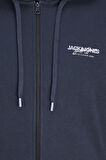 Jack & Jones Erkek Jjalvıs Fermuar Kapamalı Kapüşonlu Sweatshirt 12256847 Lacivert