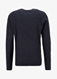 Jack & Jones Bisiklet Yaka Normal Gri Erkek Kazak 12258407_JJECOOPER KNIT CREW NECK N