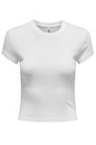 Only Kadın Elina Kadın Beyaz Basic T-shirt - 15320229-W