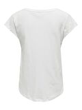 Only Kadın V-Yaka İşlemeli T-shirt - 15320529