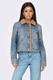 Only Onlnadya Ls Teddy Kadın Jean Ceket