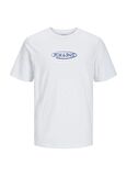 Jack & Jones Baskılı Beyaz Erkek Çocuk T-Shirt JACOLIVER SS TEE AND SHORTS SET JNR