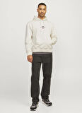 Jack & Jones Kapüşon Yaka Kırık Beyaz Erkek Sweatshırt 12259068_RDDBENJAMIN HOOD SWEAT L/S