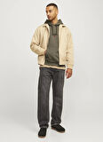 Jack & Jones Kapüşon Yaka Haki Erkek Sweatshırt 12259068_RDDBENJAMIN HOOD SWEAT L/S