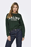 ONLSWEAT LIFE L/S CREW O.SIZE STATE NOOS ZÜMRÜT YEŞİLİ