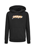Jack & Jones Baskılı Erkek Çocuk Siyah Sweatshırt 12259861