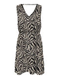 ONLNOVA LIFE VIS SARA AOP KADIN ZEBRA DESENLİ İPLİ ELBİSE