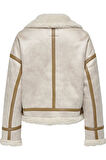 ONLYLVA BONDED HIGH NECK JACKET OTW KREM 15322042