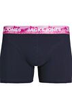 JACK&JONES JACLUCA SOLID TRUNK SN 12260589 LACİVERT -PEMBE