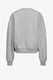 JJXX Jxmerle Kadın Gri Sweatshirt 12260608-LightGreyMelange