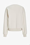 JJXX Jxmerle Kadın Bej Sweatshirt 12260608-Moonbeam