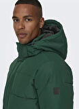 Only & Sons Yeşil Erkek Mont ONSCARL LIFE QUILTED JACKET NOOS OT