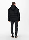 Only & Sons Siyah Erkek Mont ONSMARVIN LIFE PUFFER JACKET OTW