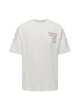 Only & Sons O Yaka Baskılı Beyaz Erkek T-Shirt ONSKENNY RLX TEXT SS TEE