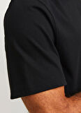Jack & Jones Düz Yaka Siyah Erkek T-Shirt 12254551_RDDROAD CREW NECK TEE S/S