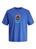 Jack & Jones Erkek Sırt Baskılı Oversize T-shirt - 12256930