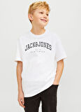 Jack & Jones Baskılı Beyaz Erkek Çocuk T-Shirt 12258924