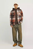 Erkek JJDARREN FLANNEL Uzun Kollu Gömlek - Taba | L