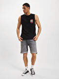 Jack & Jones Erkek Kolsuz Baskılı Oversize T-shirt - 12256261
