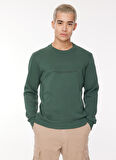 Jack & Jones Bisiklet Yaka Yeşil Erkek Sweatshırt 12261175_JPRBLULOGO SWEAT CREW EXC