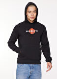 Jack & Jones Kapüşon Yaka Siyah Erkek Sweatshırt 12261176_JORBEHIND SWEAT HOOD EXC