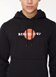 Jack & Jones Kapüşon Yaka Siyah Erkek Sweatshırt 12261176_JORBEHIND SWEAT HOOD EXC